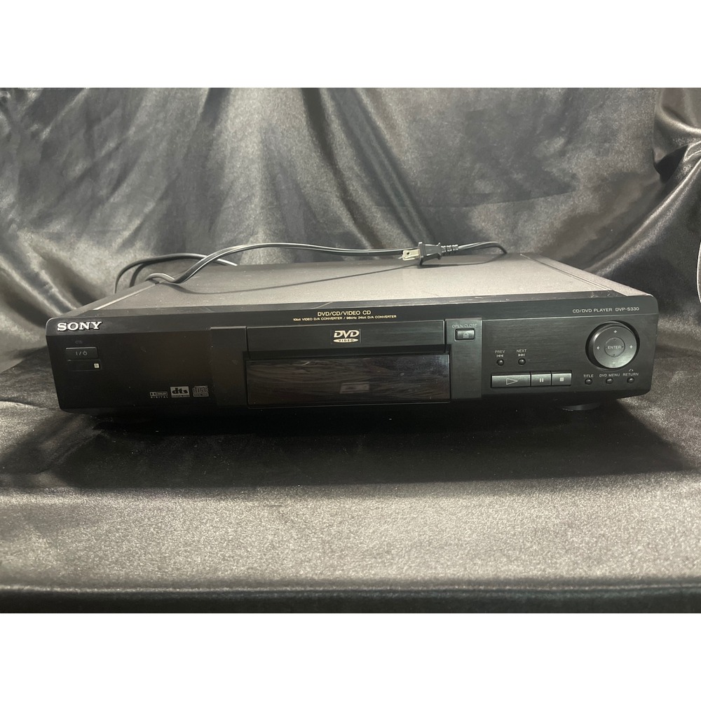 Sony DVP-S330 CD DVD Player Black Digital  S-Video Home Theater Video CD WORKS